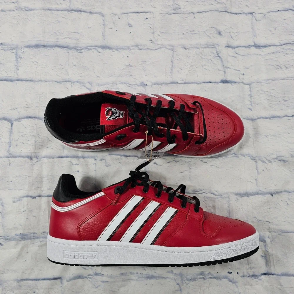 Adidas Centennial RM NCAA Mens 15 Red NC State Wolfpack Leather Sneakers ID0124
